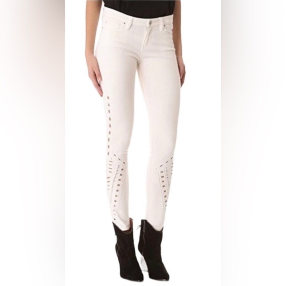 IRO White Embroidered Jeans